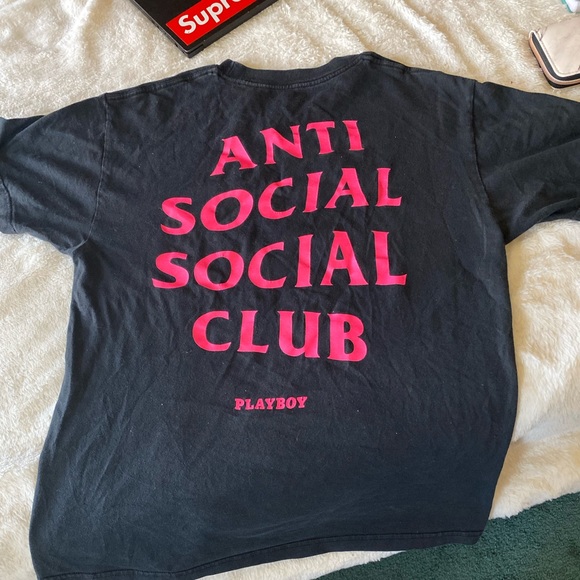 Playboy Antisocial Social Club Tshirt - Picture 2 of 2